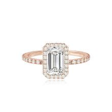 Load image into Gallery viewer, Pave Bezel Engagement Ring