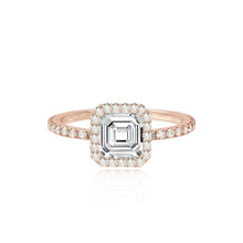 Load image into Gallery viewer, Pave Bezel Engagement Ring