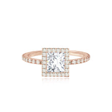 Load image into Gallery viewer, Pave Bezel Engagement Ring