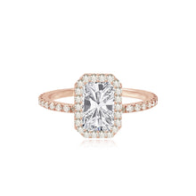 Load image into Gallery viewer, Pave Bezel Engagement Ring