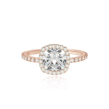 Load image into Gallery viewer, Pave Bezel Engagement Ring
