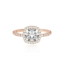 Load image into Gallery viewer, Pave Bezel Engagement Ring