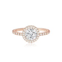 Load image into Gallery viewer, Pave Bezel Engagement Ring