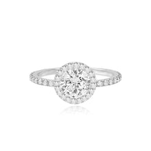 Load image into Gallery viewer, Pave Bezel Engagement Ring