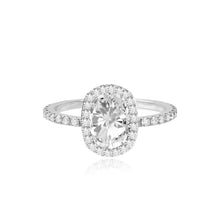 Load image into Gallery viewer, Pave Bezel Engagement Ring