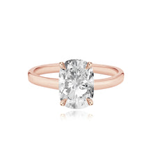 Load image into Gallery viewer, Diamond Thick Solid Plain Band Engagement Ring