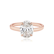 Load image into Gallery viewer, Diamond Thick Solid Plain Band Engagement Ring