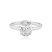 Load image into Gallery viewer, Diamond Thick Solid Plain Band Engagement Ring