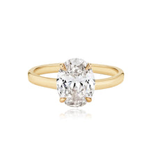 Load image into Gallery viewer, Diamond Thick Solid Plain Band Engagement Ring