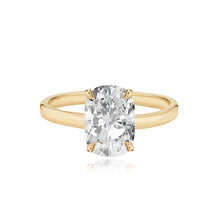 Load image into Gallery viewer, Diamond Thick Solid Plain Band Engagement Ring