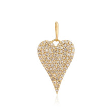 Load image into Gallery viewer, Large Pave Heart Charm
