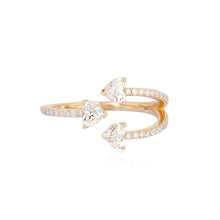 Load image into Gallery viewer, Multi Shape Three Diamonds Ring