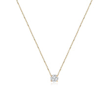 Load image into Gallery viewer, Medium Diamond Solitaire Necklace