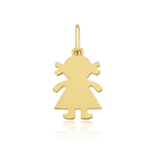 Load image into Gallery viewer, Mini Gold Girl Charm