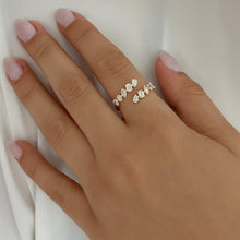 Load image into Gallery viewer, Multi Shape Diamond Swirl Ring