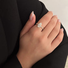 Load image into Gallery viewer, Diamond Pave Band Engagement Ring