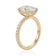 Load image into Gallery viewer, Diamond Pave Band Engagement Ring