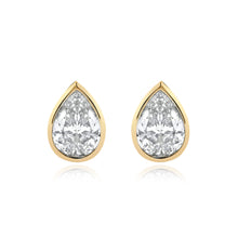 Load image into Gallery viewer, Pear Diamond Studs