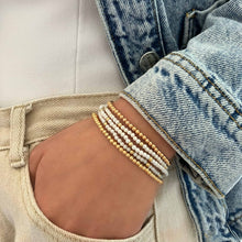 Load image into Gallery viewer, Gemstone and Gold Bead Bracelet