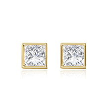 Load image into Gallery viewer, Princess Cut Diamond Studs