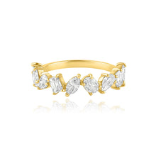 Load image into Gallery viewer, Half Eternity Multi Shape Diamond Ring