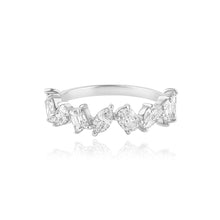 Load image into Gallery viewer, Half Eternity Multi Shape Diamond Ring