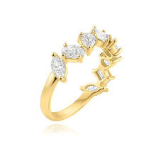 Load image into Gallery viewer, Half Eternity Multi Shape Diamond Ring