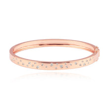 Load image into Gallery viewer, Scattered Diamonds Gold Bangle