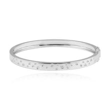 Load image into Gallery viewer, Scattered Diamonds Gold Bangle