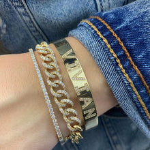 Load image into Gallery viewer, Thin Pave Bangle