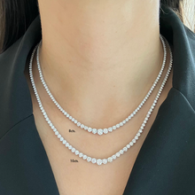 Load image into Gallery viewer, Graduated Lab Diamond Tennis Necklace