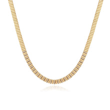 Load image into Gallery viewer, Golden Striped Diamond Necklace