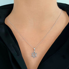 Load image into Gallery viewer, Modern Star of David Charm