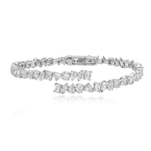 Load image into Gallery viewer, Swirl Diamond Multi Shape Bangle