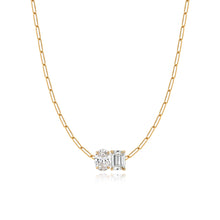 Load image into Gallery viewer, Two Lab Diamond Necklace 4CT