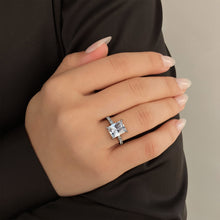 Load image into Gallery viewer, Thick Diamond Pave Band Engagement Ring