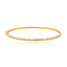 Load image into Gallery viewer, Thin Pave with Spikes Bangle
