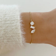 Load image into Gallery viewer, Three Multi Shape Lab Diamond Bracelet