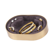 Load image into Gallery viewer, Luxury Metallic Jewelry Tray