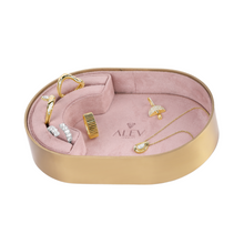 Load image into Gallery viewer, Luxury Metallic Jewelry Tray