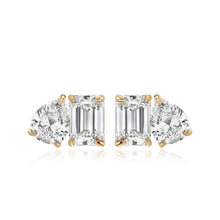 Load image into Gallery viewer, Two-Diamond Stud Earring (Single)