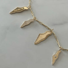 Load image into Gallery viewer, Fluted Pave Outline Map of Israel