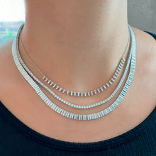 Load image into Gallery viewer, Golden Striped Diamond Necklace