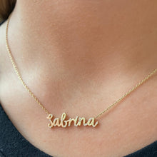 Load image into Gallery viewer, Scattered Diamonds Name Necklace