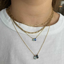 Load image into Gallery viewer, Small Two-Gemstones Necklace