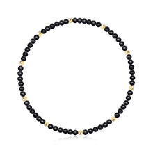 Load image into Gallery viewer, Gemstone and Gold Bead Bracelet