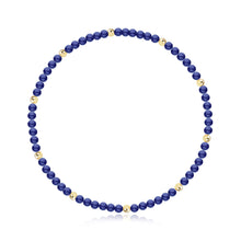 Load image into Gallery viewer, Gemstone and Gold Bead Bracelet