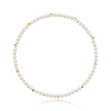 Load image into Gallery viewer, Gemstone and Gold Bead Bracelet