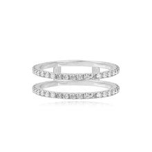 Load image into Gallery viewer, Double Pave Band Wedding Ring