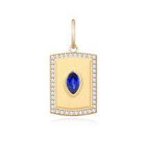 Load image into Gallery viewer, Mini Gemstone Pave Plate Charm
